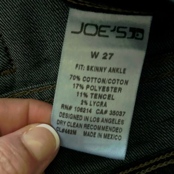 Joe’s Skinny Ankle Mid Rise Denim Jeans‎ Sz 27 - Picture 11 of 11